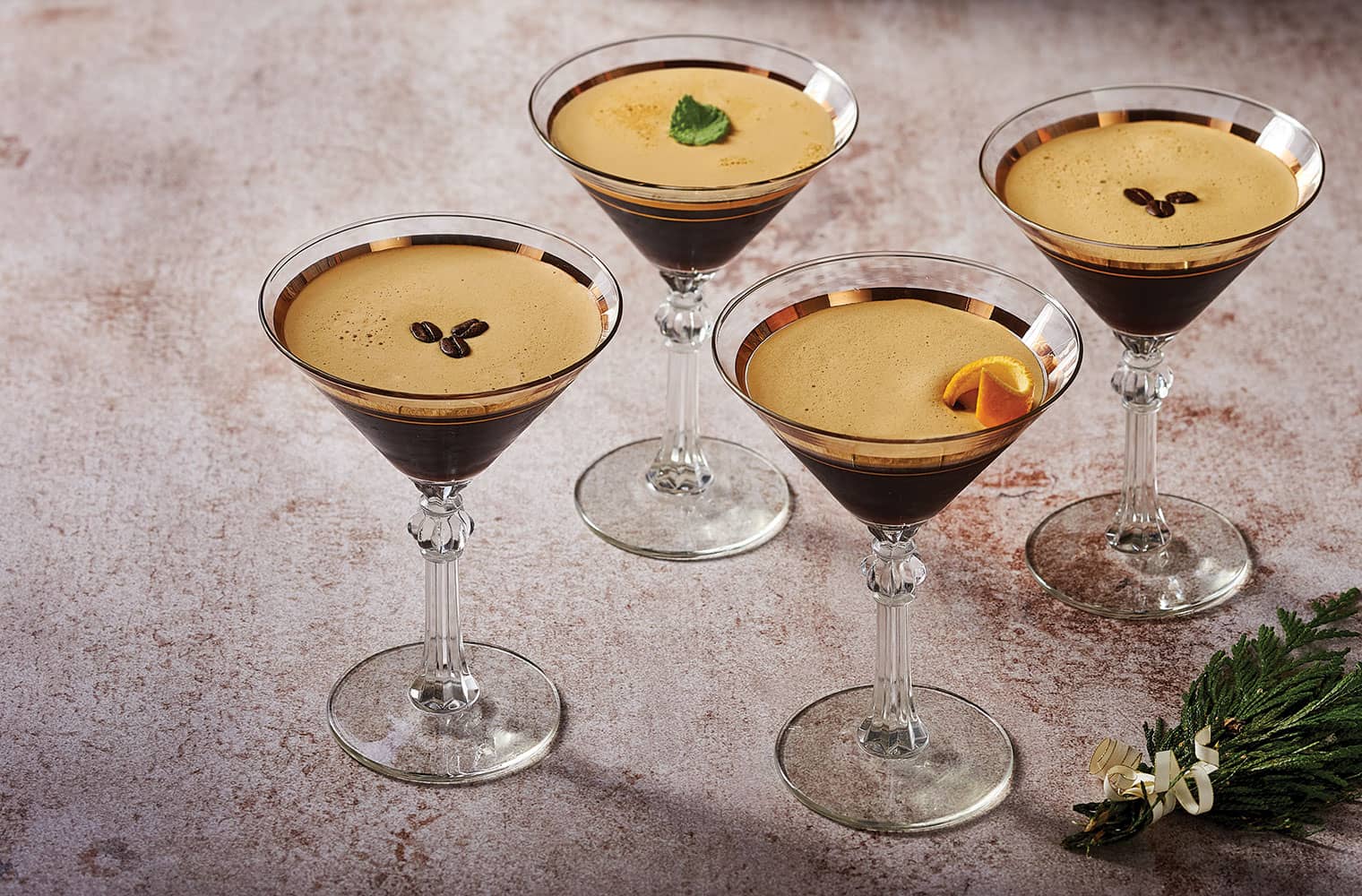 A Quartet of Espresso Martinis