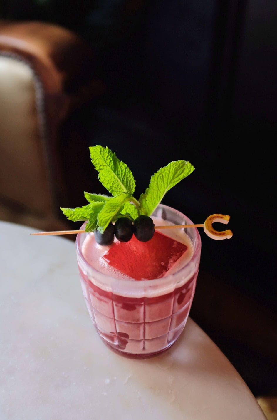 “Fighting Joe” Hooker Blueberry Whiskey Cocktail