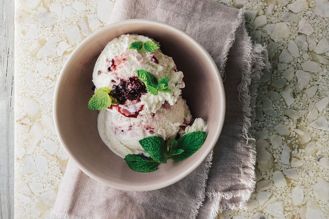 Blackberry Mint Mojito Ice Cream
