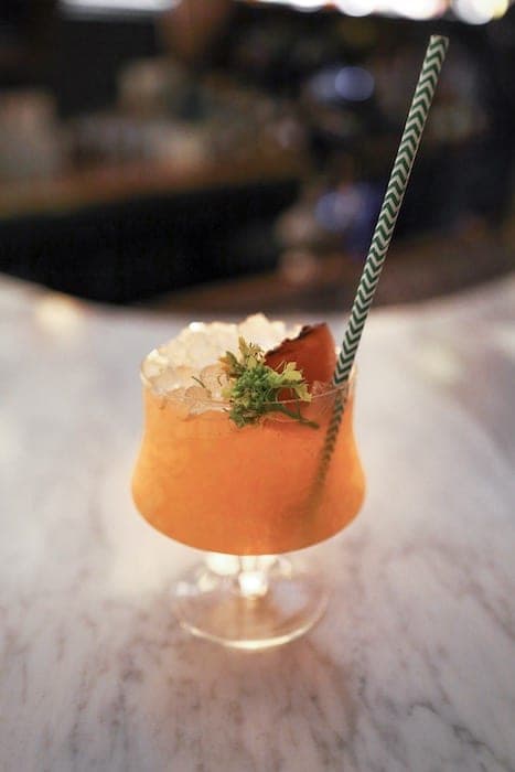 Burnt Orange Sherry Cobbler