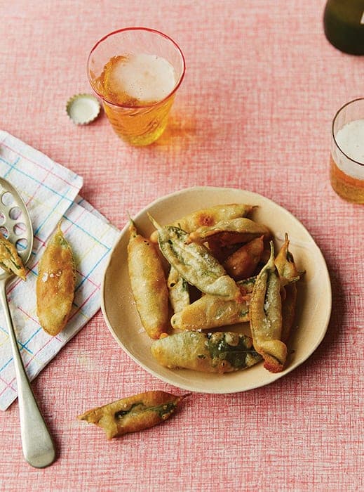 Fried Sage Leaves in Beer Batter