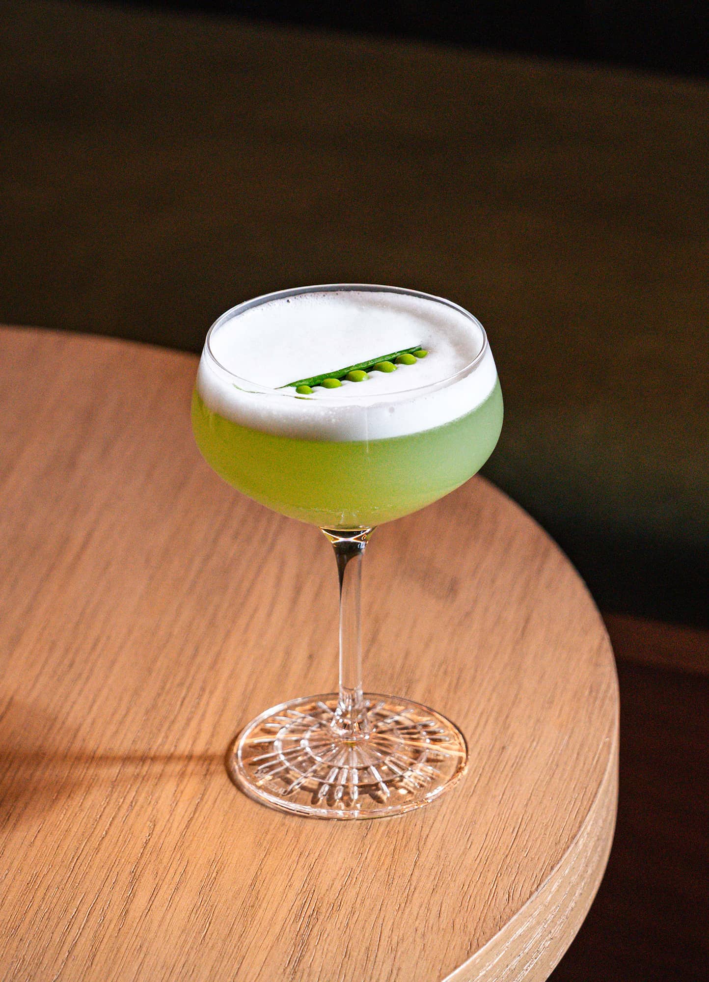 High Frequency: A Snap Pea Pisco Sour