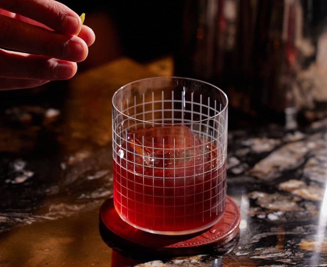 Holding Hands: A Split-Base Boulevardier