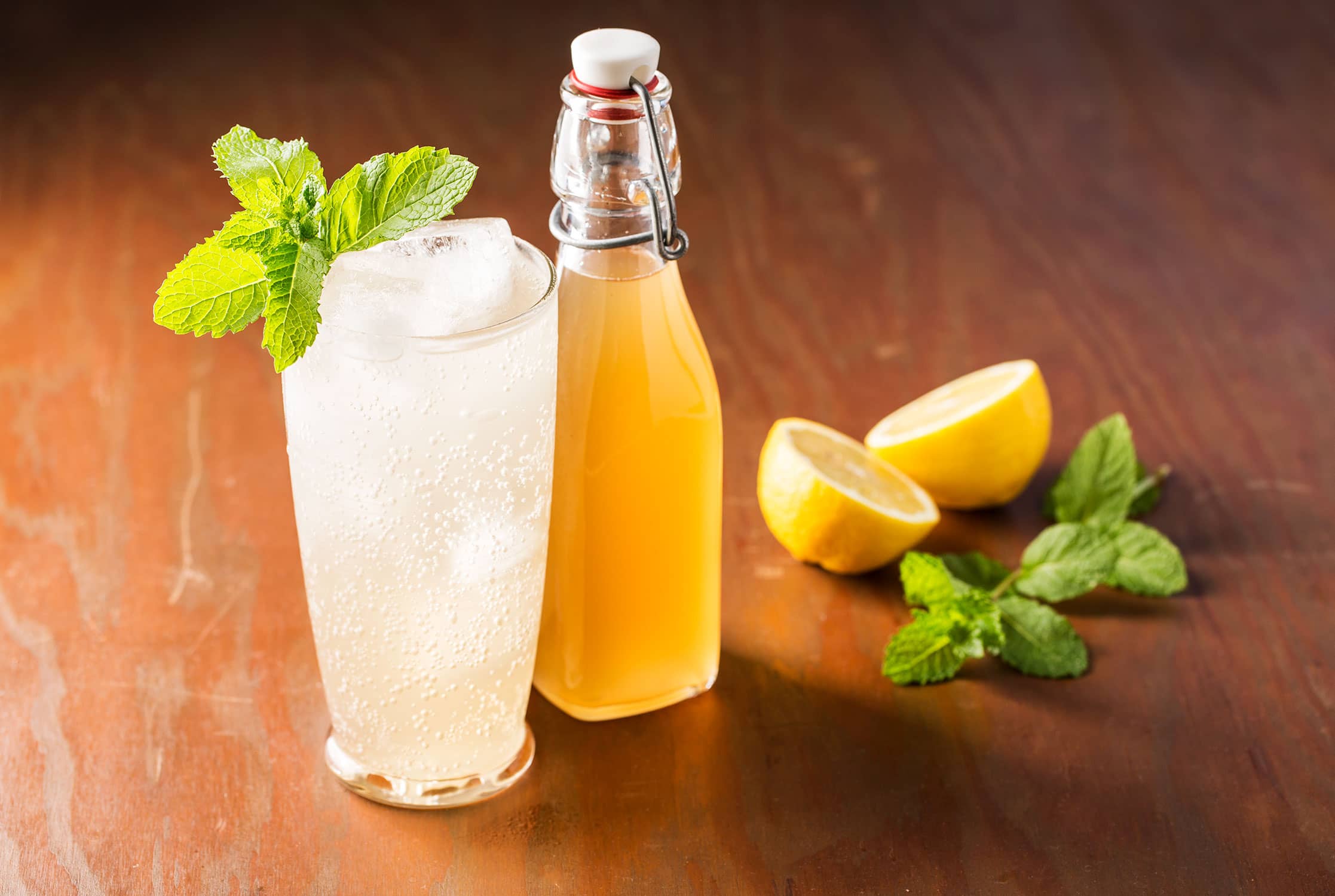 Meyer Lemon & Mint Shrub Recipe