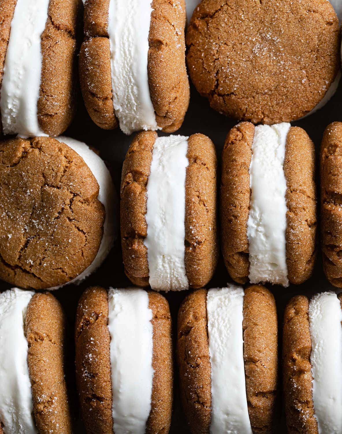 Molasses Cookies With Bourbon Ice Cream