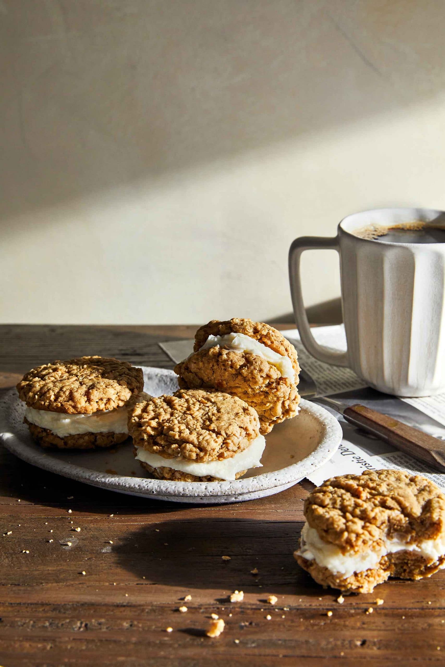 Oatmeal Bourbon Crème Pies
