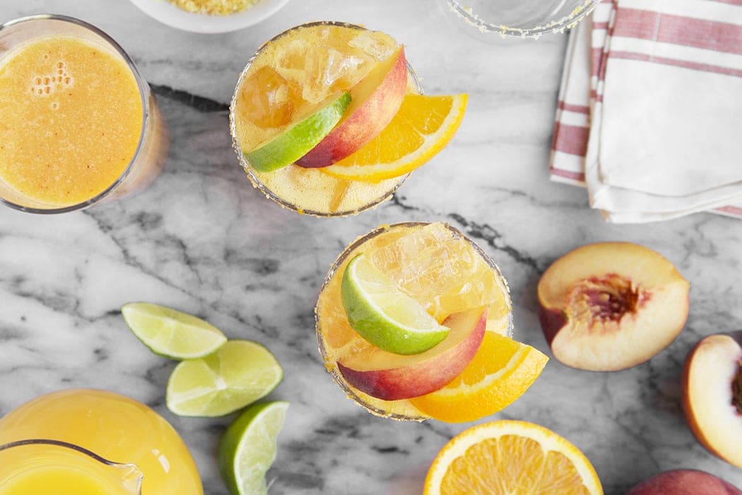 Peach and Orange Paloma Punch