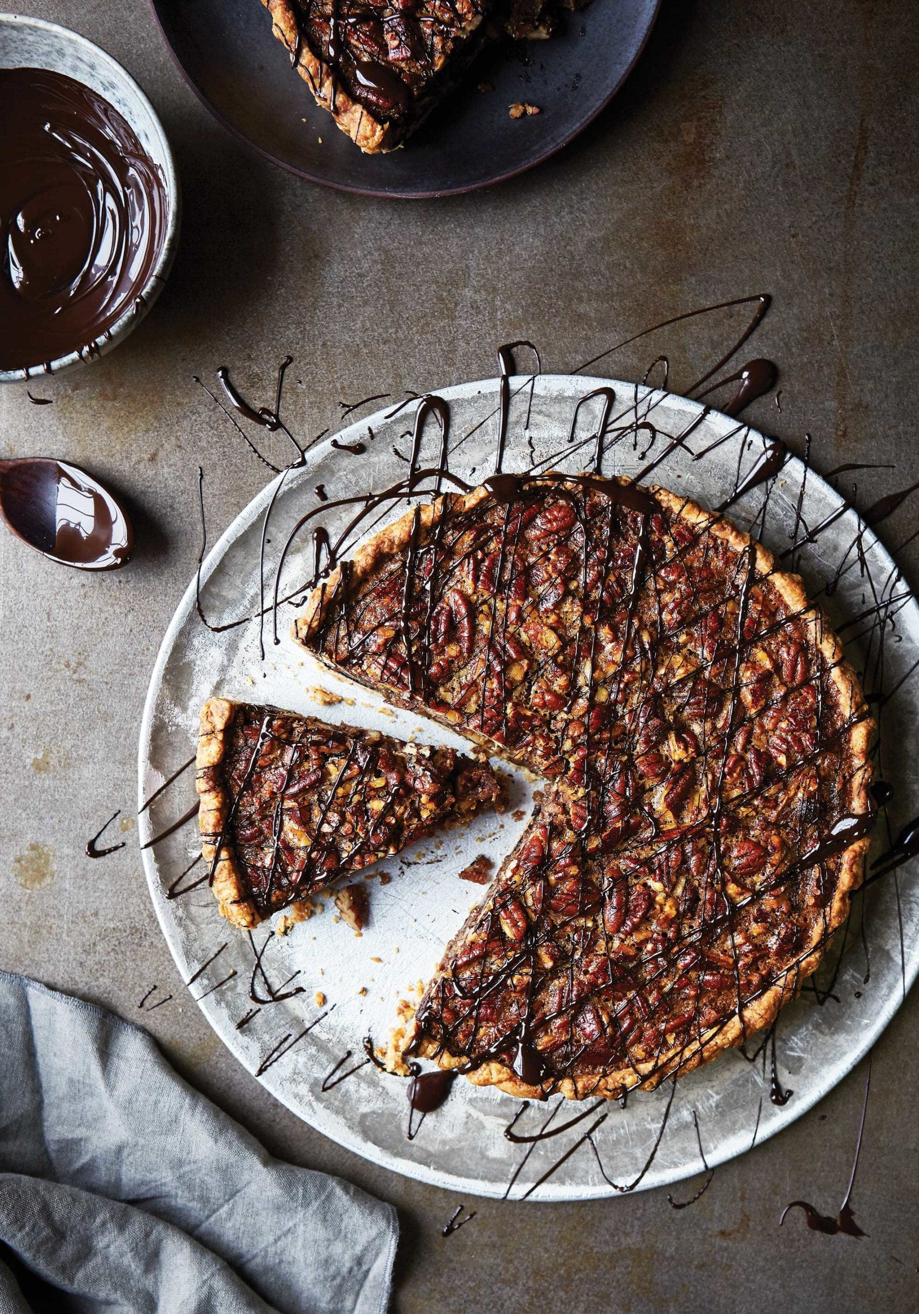 Pecan, Bourbon & Chocolate Pie