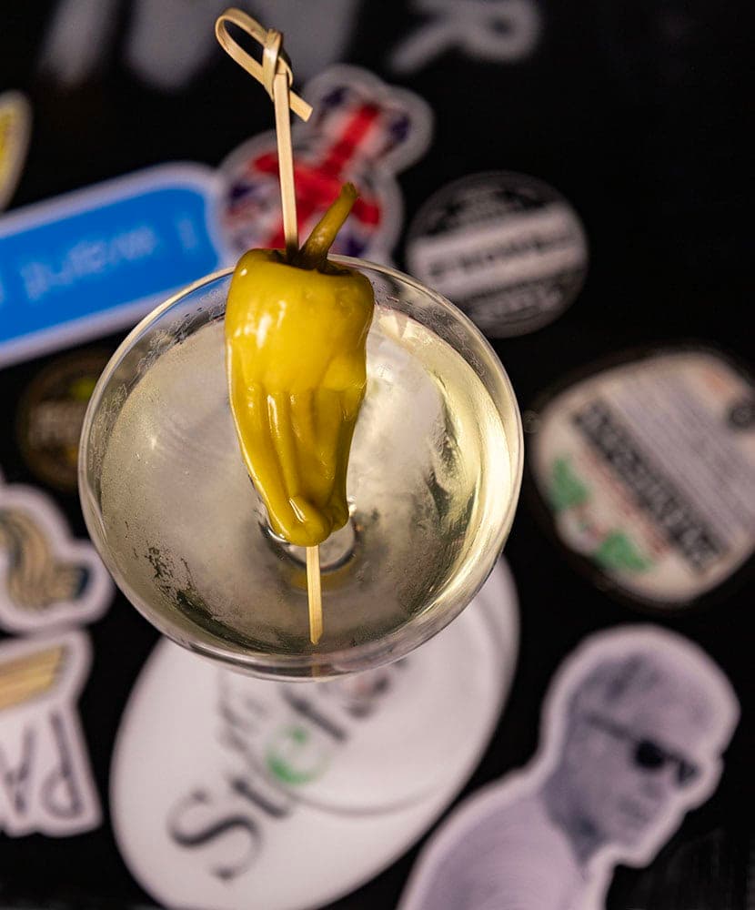 Pepperoncini Dirty Martini