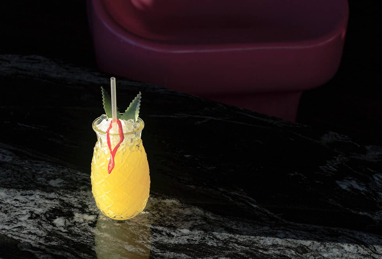 Pineapple and Bell Pepper Shrub Cocktail