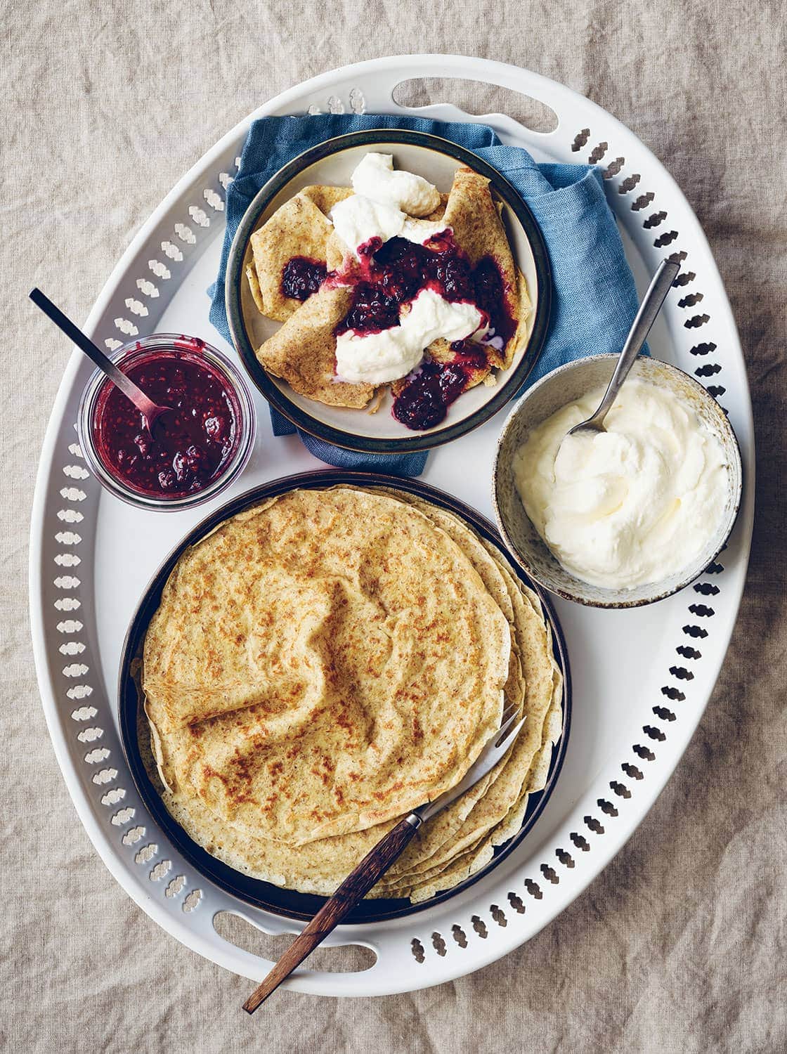 Rye and Beer Pancakes