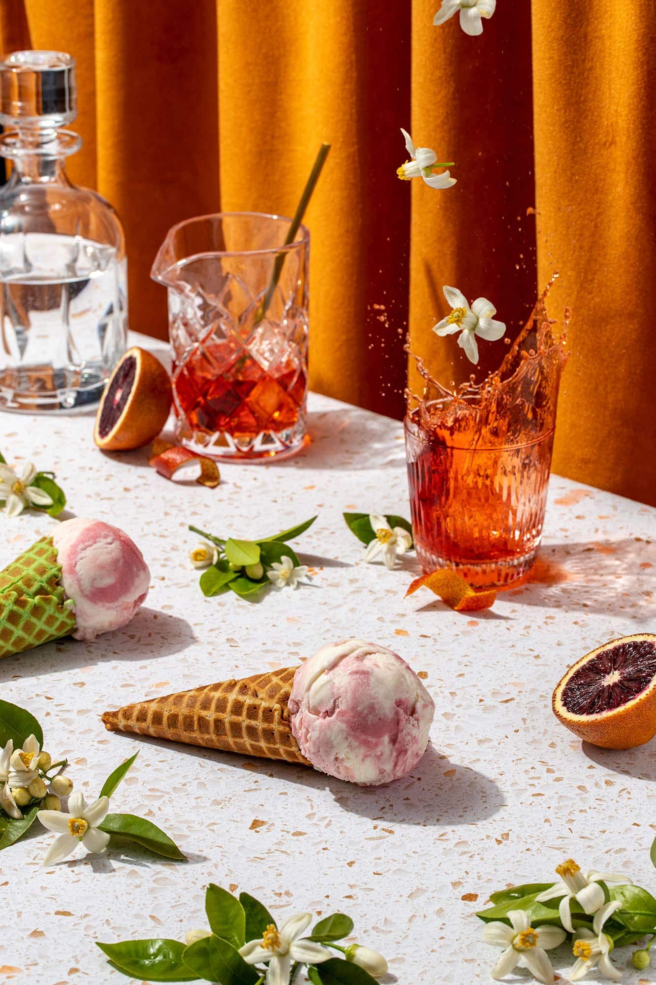 Sicilian Negroni Ice Cream