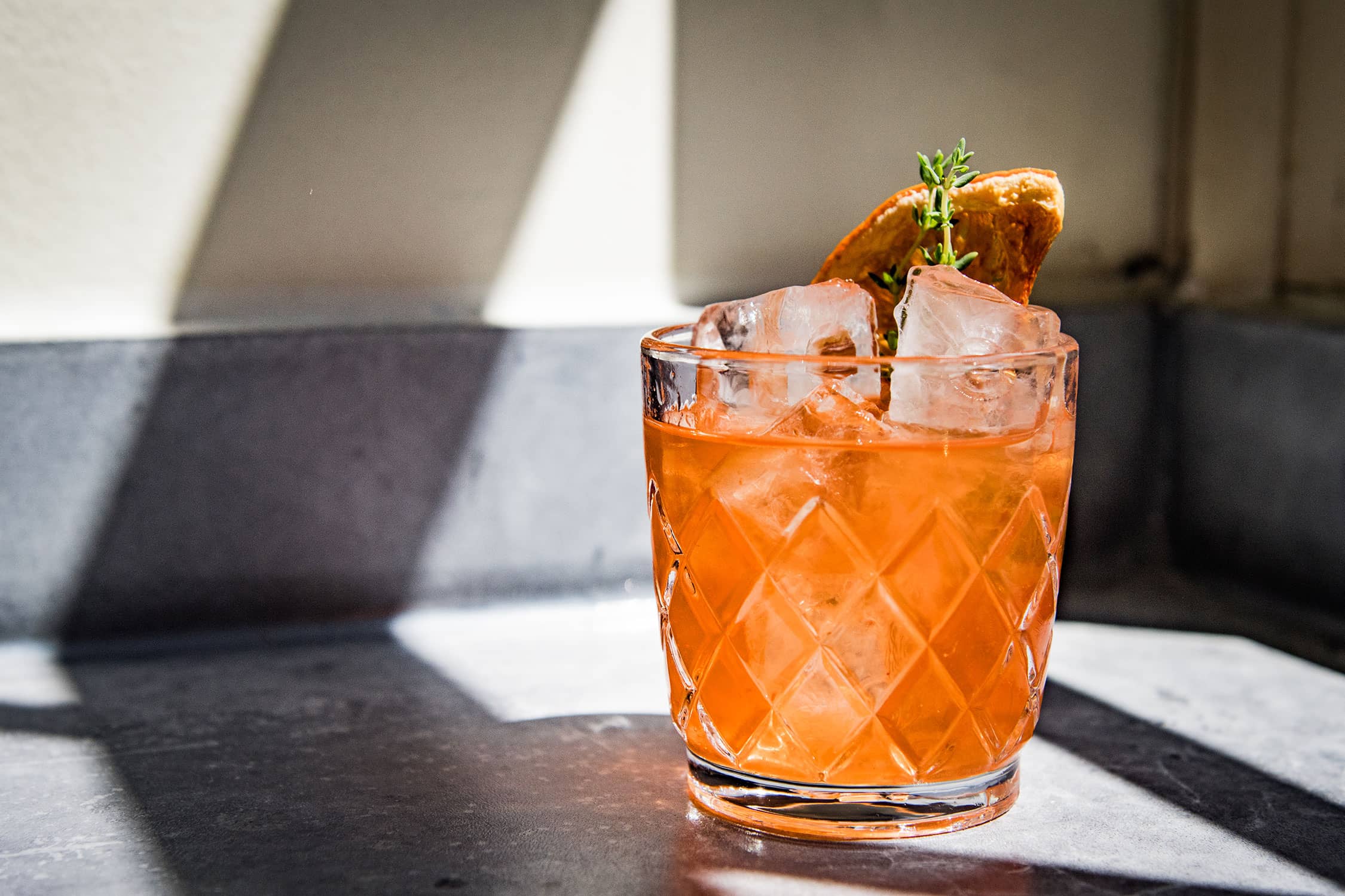 Sour Peach Negroni From Jewel of the South