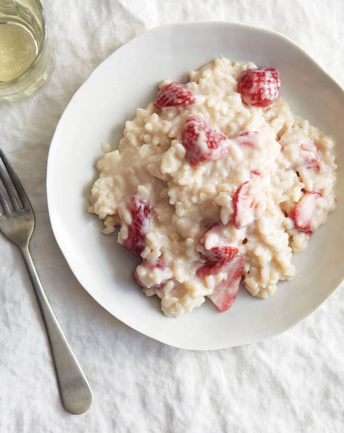 Strawberry Risotto With Fresh Robiola
