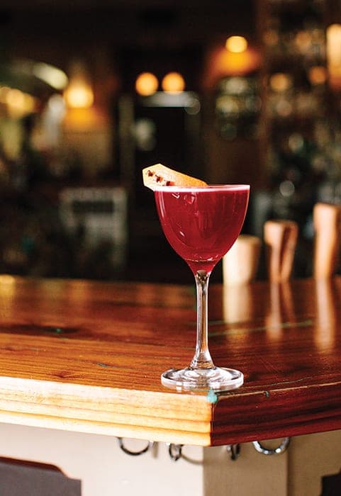 When the Walls Fell, A Hibiscus Mezcal Cocktail